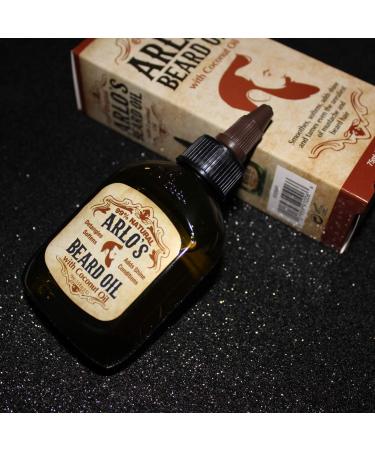 Arlo 99% Natural Beard Oil 2.5oz - Pro-Growth Enhancer for Thicker Beard Growth - Buy Online on GoSupps.com