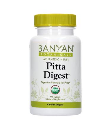 Banyan Botanicals Pitta Digest - USDA Organic, 90 Tablets - Cooling & Soothing for a Hot Digestive System* - Buy Online on GoSupps.com