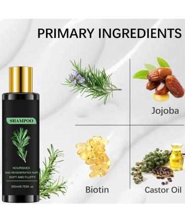 2 Pcs Rosemary Hydrolyzed Keratin Shampoo Rosemary Leaf Oil Shampoos Soft and Fluffy Cleansing Shampoos for Men and Women - Buy Online on GoSupps.com