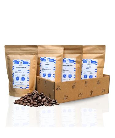 Caf Bonnac Coffret D couverte Caf s d Afrique Caf en Grain 4x250g 100% Arabica thiopie Kenya Cameroun & Congo Torr faction Artisanale Fran aise Id e Cadeau