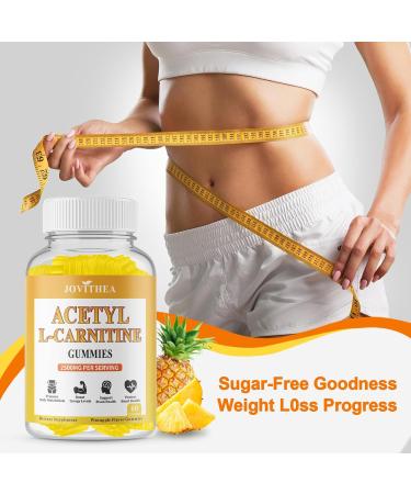 Acetyl L-Carnitine Gummies Sugar Free Premium L-Carnitine Supplement for Women & Men ALCAR Supplement for Energy Muscle Focus & Brain Support Gluten-Free Non-GMO Vegan Pineapple Flavor 60 Ct 60 Count (Pack of 1) - Buy Online on GoSupps.com