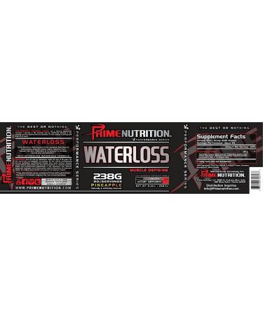 Prime Nutrition Water Loss - Muscle Defining Supplement | 90 Servings 238g - Pineapple Flavor - Buy Online on GoSupps.com