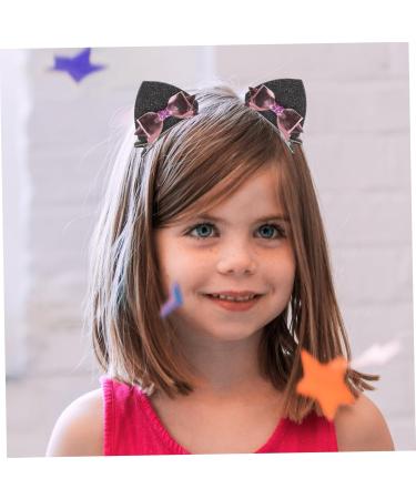 Toyvian 4 Pairs Barrettes Cat Ears Hair Clips for Hair Barrette Hair Accessories Hair Barrette Animal Ears Barrette Three-dimensional Cloth - Buy Online on GoSupps.com