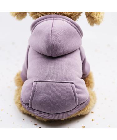 Waterproof Dog Coat - Warm Winter Jacket for Puppies & Medium Dogs | XS 1104a Purple | Autumn Fleece Pet Clothing - Buy Online on GoSupps.com