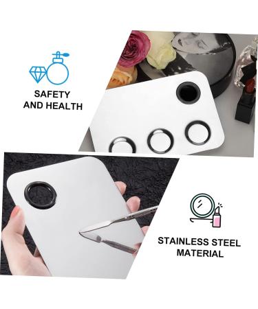 Hemoton Nail Palette - Stainless Steel Spatula Spreader for Professional Manicure | Mixing Palette 14.8x10x0.1CM | International Shipping - Buy Online on GoSupps.com
