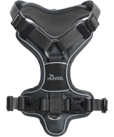 HUNTER DIVO Dog Harness - Size SM (52-68 cm) - Grey/Gray | Premium International Shipping - Buy Online on GoSupps.com
