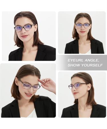 EYEURL Cat Eye Reading Glasses for Women - 4-Pack Blue Light Blocking Anti-Glare Readers (1.5x) - Shop Internationally - Buy Online on GoSupps.com