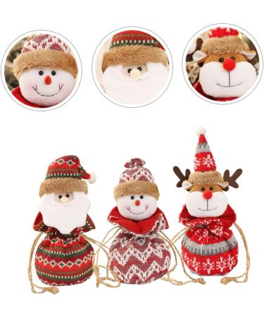 Healvian 3pcs Apple Bag Candy Bag Kids Candy Holiday Bag Christmas Wrapping Bag Storage Rack Snack - Buy Online on GoSupps.com