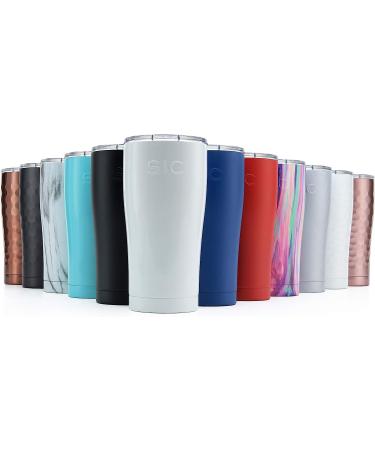 SIC 20oz Stainless Steel Travel Tumbler | Double Wall Vacuum Insulated | Splash Proof Lid | Tuff Matte Black - Buy Online on GoSupps.com