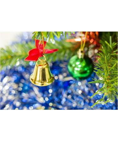 50 Pcs 38mm Gold Decorative Jingle Bells for Christmas Festival DIY Craft - Buy Online on GoSupps.com