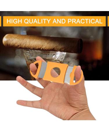 3 PCS Cigar Cutter Set Portable Cigar Cutter V Cut Cigar Punch Cigar Accessories Fits in The Cigar Case Cutter for Most Cigar Sizes Perfect as a Gift for Cigar Lovers (Yellow) - Buy Online on GoSupps.com