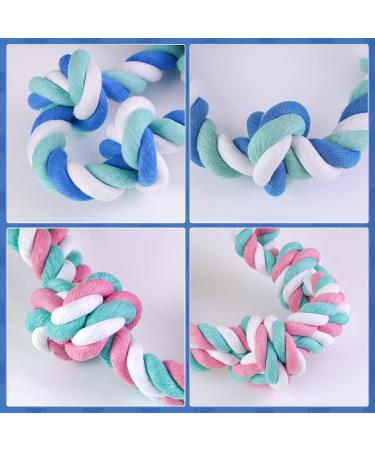 Gaiusikaisa Heavy Duty Dog Rope Toys for Large & Medium Breeds | 100% Cotton Aggressive Chewers Perfect for Teeth Cleaning - Vibrant Colors - Buy Online on GoSupps.com