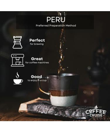 COFFEE CRUISE Peru Ground Coffee 250g - Medium Roasting - Aroma Caramel and Herbal - For All Coffee Machines - 100% Arabica Peru 250 g (Pack of 1) - Buy Online on GoSupps.com