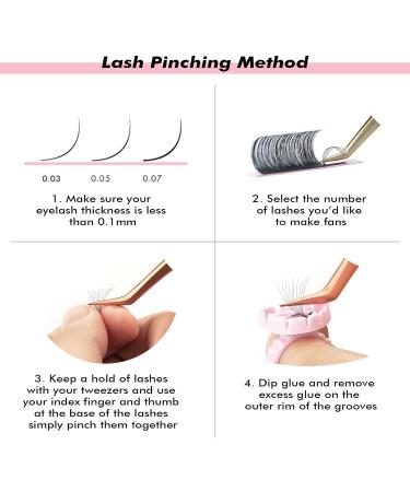 ALLOVE Cashmere Eyelash Extensions - Classic 0.03 C Curl 9mm Volume Lash Trays for Individual Lash Supplies - Buy Online on GoSupps.com