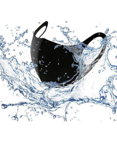 Black_Mask Fashion Ice Silk Solid Breathable Reusable Sports Antidust 15pcs - Buy Online on GoSupps.com