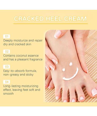 Coconut Cracked Heel Repair Cream Coconut Foot Cream For Cracked Heels & Dry Skin Foot Care Cream With Coconut Oil Callus Remover Nourishes Soften For Hand & Feet And Body - Buy Online on GoSupps.com