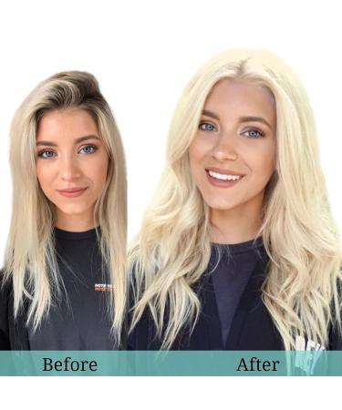 Doores Real Hair Clip-In Extensions - 35cm (14 inch) Bleach Blonde 120g 7 Pieces - Remy Natural Thick Hair - Buy Online on GoSupps.com