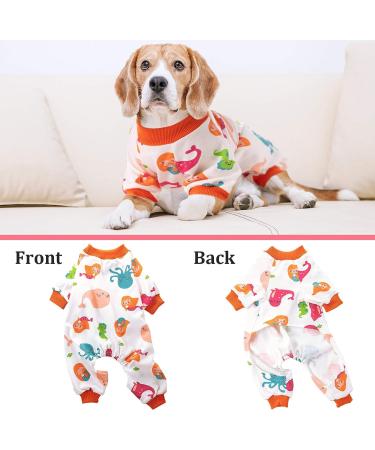 Puppy Dog Bodysuit Pet Pajamas | Cute Pet Clothes for Summer | 4 Styles (Assorted Animals, Medium) - Buy Online on GoSupps.com