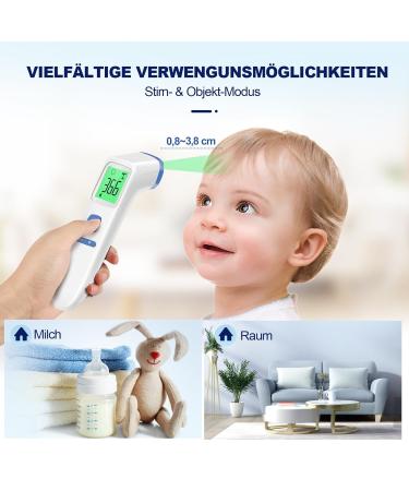 Buy Contactless Infrared Thermometer - Accurate Digital Fever Thermometer for Babies & Adults with Fever Alarm LCD Display & 35 Memory - Fast Shipping Worldwide - Buy Online on GoSupps.com