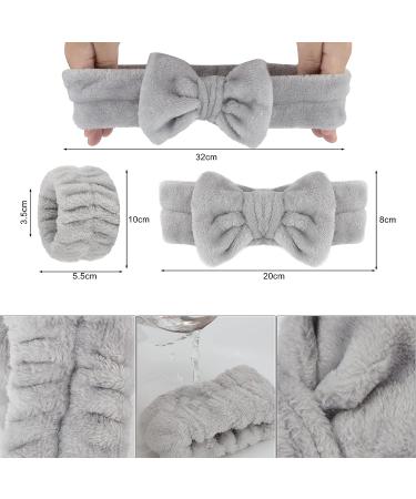 Araluky 6 Pcs Spa Headband Wrist Washband Scrunchies Set for Face Washing - No Drip Cleansing Cuffs - Buy Online on GoSupps.com