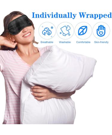 12 PCS Sleep Masks - Soft Blackout Eye Cover for Men Women & Kids | Adjustable Travel Eye Masks for Meditation Napping & Parties - Buy Online on GoSupps.com