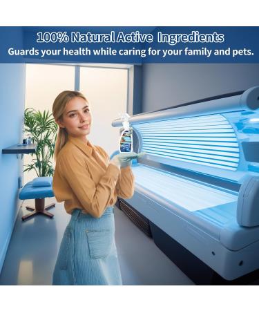 Premium Tanning Bed Cleaner Spray | 16.91 Fl Oz - Effective Solution for Indoor Tanning Beds Acrylic & Plastic - Eliminates Dirt & Particles | Ideal for Salons Spas & Health Clubs - Buy Online on GoSupps.com