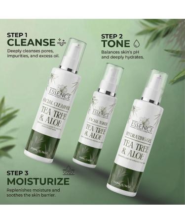 Essence Skin Care Tea Tree & Aloe Hydrating Gel Lightweight Moisturizer Soothes Irritation Balances Oil Non-Greasy Formula For Oily & Combination Skin - Buy Online on GoSupps.com