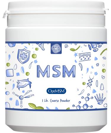 OptiMSM  Pure Methylsulfonylmethane MSM Supplement Powder  Organic, Gluten Free, Non-GMO  Opti MSM Sulfur Crystals/Powder for Kids and Adults  Hair Growth, Inflammation, Skin Health 1 Pound (Pack of 1)