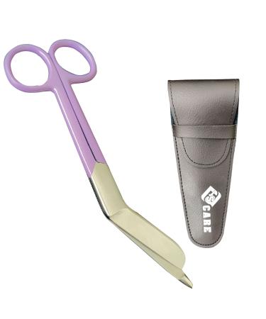 YSCARE Bandage Scissors Stainless Steel First Aid Utility First Aid Lister Bandage Scissors Dressing Student Nurse Paramedic 6.5" (Purple/Silver)