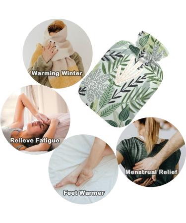 NAANLE Hawaii Leaves Heat Bottle - 1L Transparent Hot Water Bottle for Bed & Hand Warmth | Pain Relief & Cold Therapy - Buy Online on GoSupps.com