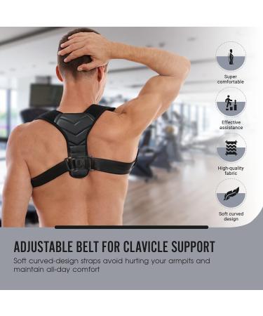 Adjustable Posture Corrector for Men and Women - Shoulder & Back Pain Relief, Clavicle Support - Supply Cube - Buy Online on GoSupps.com