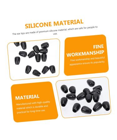 10 Pairs Echo Ear Beans Replacement Ear Tips - Black Earplugs & Ear Buds Accessories for Optimal Comfort - Buy Online on GoSupps.com