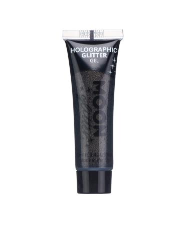 Moon Glitter Holographic Face & Body Glitter Gel 12ml - Black - Glitter Face Paint