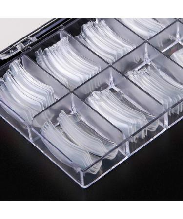 Nail Extension Form Tips Clear 100pcs Poly Gel Acrylic Nails Mold - Dual Forms System UV Gel DIY Manicure Tool with Scale - Buy Online on GoSupps.com
