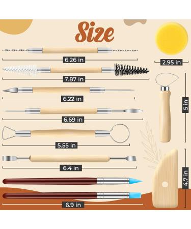 Jetmore 35 Pack Clay Tools Kit - Pottery, Sculpting & Modeling Set for Ceramics, Carving, Molding - DIY Sculpture Tools - Buy Online on GoSupps.com