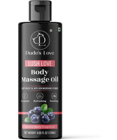 Organic - Berry Edible Body Massage Oil - Revitalising Detoxifying & No Stain | Non-Sticky Aromatherapy Oil with Lime & Juniper Berry Essential Oil Lush Love - Berry 120 ml (Pack of 1) - Buy Online on GoSupps.com