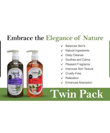 Lavender & Rose Nourishing Foaming Shower Gel for All Skin Types - Invigorating Body Wash (16.9 oz) - Unisex - Buy Online on GoSupps.com