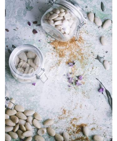Blanched Almonds 1kg - White Almonds (Peeled Skinless) | Vegan Snack | Palmyra Delights - Buy Online on GoSupps.com