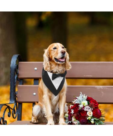 Buy Maustlie Dogs Smoking Bandana | Adjustable Headscarf for Weddings & Parties | Stylish Pet Triangle Scarf in Black (L) - Buy Online on GoSupps.com