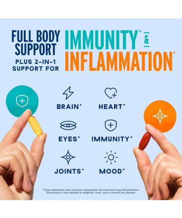 Oceanblue Omega-3 2100 Advanced Wellness Bundle Vitamin D3 & Turmeric High Potency Fish Oil for Heart Joint & Immune Support 2-Pack - Buy Online on GoSupps.com