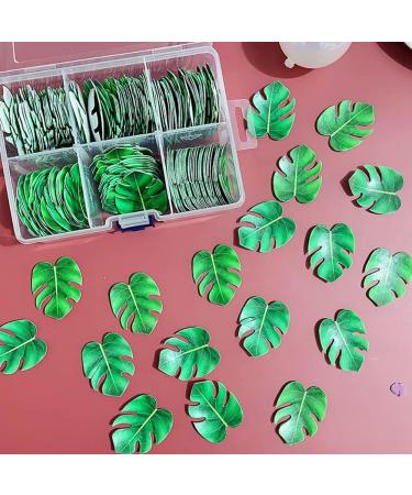 48 Pcs Tropical Leaves Cupcake Toppers Monstera Leaf Cake Decorations Summer Tropical Party Cupcake Decorations Palm Leaf Cake Toppers - Buy Online on GoSupps.com