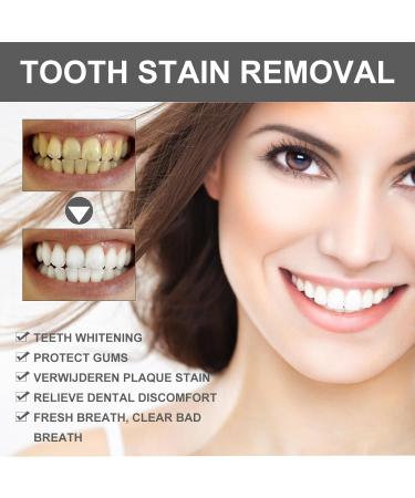 Natural Activated Carbon Tooth Whitening Powder - 2 Piece Set for Stain Removal Fresh Breath & Deep Cleaning - Buy Online on GoSupps.com