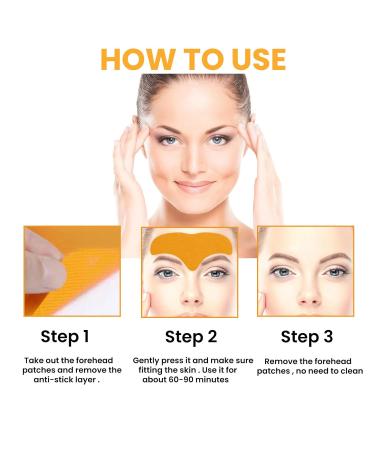 Forehead Wrinkle Remover Patch - Smooth Lines & Lift Skin with Hydrolyzed Collagen & Centella Asiatica - Buy Online on GoSupps.com