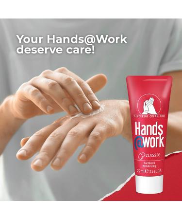 Hands Work Classic Formula Hand Cream with Glycerin & Panthenol - 75ml | Shop Now for Soothing Hydration Worldwide - Buy Online on GoSupps.com