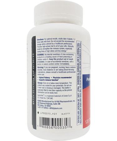 KPAX Immune High Potency Mitochondrial Energy Supplement - Comprehensive Antioxidant Multivitamin 120 Tablets - 120 Count Pack - Buy Online on GoSupps.com