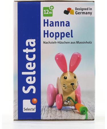 Buy Selecta 62023 Hanna Hoppel Pull-Along Rabbit Toy | Wooden Push & Pull Toy 13 cm - International Shipping Available - Buy Online on GoSupps.com