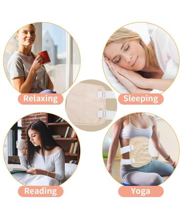 Castor Oil Pack for Liver Detox - Soft Ergonomic & Adjustable Compress for Home Yoga - Portable Sleep-Riped Oil Pack (Khaki) - Buy Online on GoSupps.com