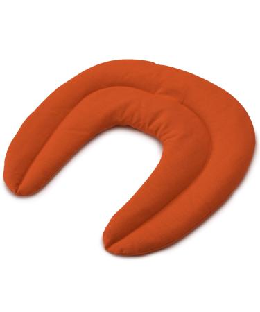 Cherry stone neck pillow with chambers orange - cherry stone pillow - neck pillow - heat pad for neck cherry stones