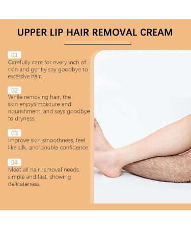  JASUBAI Set of 2 gentle and soothing facial hair removal creams for women suitable for sensitive skin painless hair removal for the face bikini area legs and underarms - Buy Online on GoSupps.com