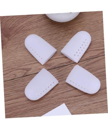 Healvian High Heel Protectors 2 Pairs - Silicone Gel Toe Caps for Big Toe Protection - Breathable Toe Covers to Reduce Friction - Size 2, White - Buy Online on GoSupps.com